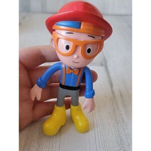 Circus nerd blippi glasses guy bendy toy figure